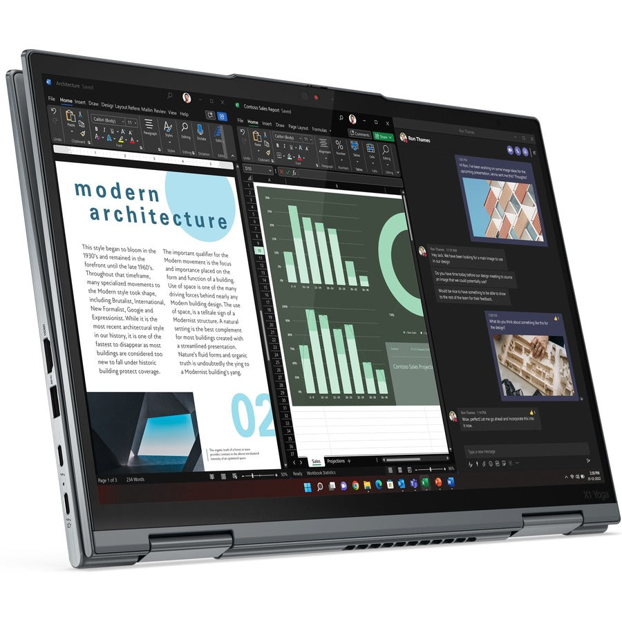 Lenovo ThinkPad X1 Yoga Gen 8 21HQ0007US 14" Touchscreen Convertible 2 in 1 Notebook - WUXGA - Intel Core i7 13th Gen i7-1355U - Intel Evo Platform - 16 GB - 512 GB SSD - English Keyboard - Storm Gray 21HQ0007US