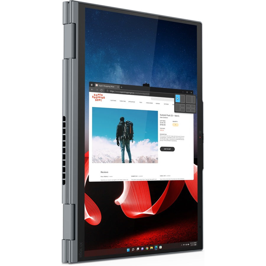 Lenovo ThinkPad X1 Yoga Gen 8 21HQ0007US 14" Touchscreen Convertible 2 in 1 Notebook - WUXGA - Intel Core i7 13th Gen i7-1355U - Intel Evo Platform - 16 GB - 512 GB SSD - English Keyboard - Storm Gray 21HQ0007US