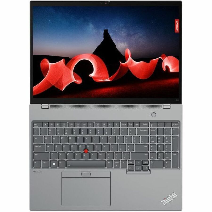 Lenovo ThinkPad T16 Gen 2 21HH001MUS 16" Touchscreen Notebook - WUXGA - Intel Core i7 13th Gen i7-1355U - 16 GB - 512 GB SSD - English Keyboard - Storm Gray 21HH001MUS
