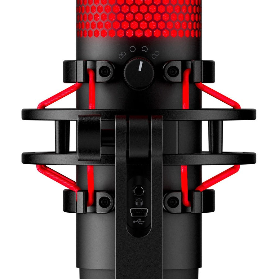 HyperX QuadCast Electret Condenser Microphone - Black, Red 4P5P6AA