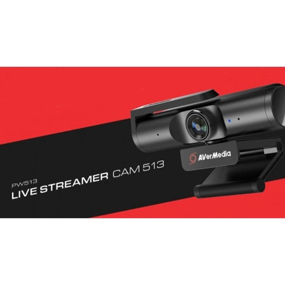 AVerMedia Live Streamer PW513 Webcam - 8 Megapixel - 60 fps - USB 3.0 - TAA Compliant PW513