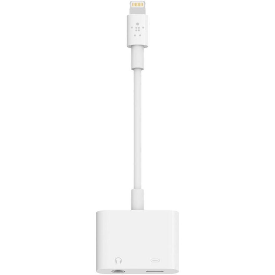 Belkin 3.5 mm Audio + Charge for iPhone and iPad Lightning Adapter F8J212BTWHT