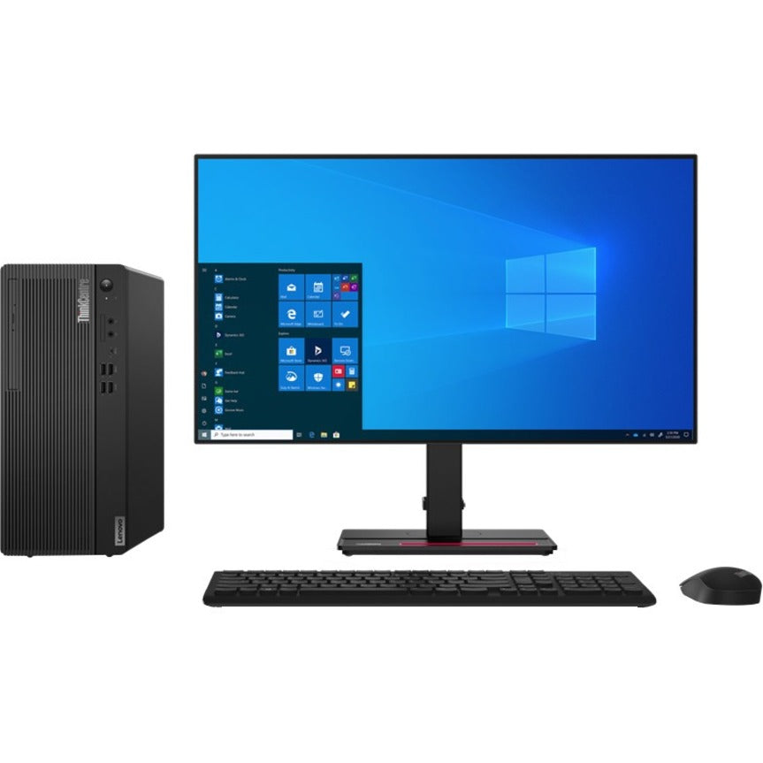 Lenovo ThinkCentre M80t Gen 3 11TE0008US Desktop Computer - Intel Core i7 12th Gen i7-12700 - vPro Technology - 16 GB - 512 GB SSD - Tower - Raven Black 11TE0008US