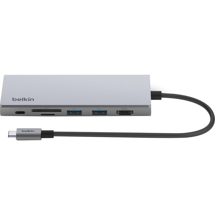 Belkin USB-C 7-in-1 Multiport Adapter, Laptop Docking Station, 2x USB_A 3.1 Gen 2, 4k HDMI 2.0, 100W Power Delivery 3.0, Compatible with Mac, Chromebook, and PC INC009BTSGY