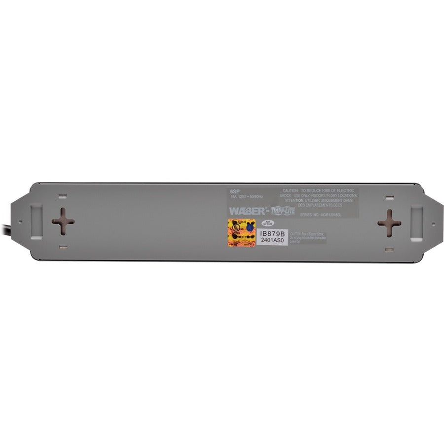 Tripp Lite by Eaton Industrial Power Strip Metal, Lighted Power Switch, 6-Outlet, 6 ft. (1.8 m) Cord 6SP