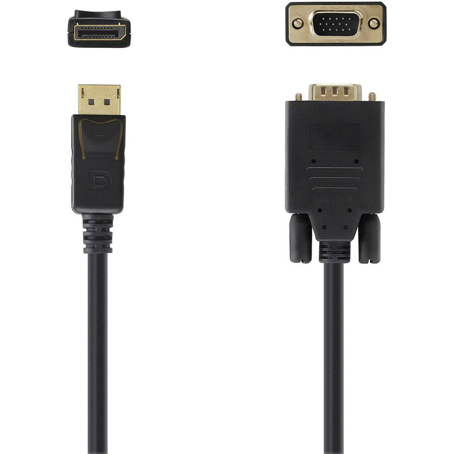 Belkin DisplayPort to VGA Cable, 6ft - supports up to 1920 x 1080 pixels - M/M F2CD033B06