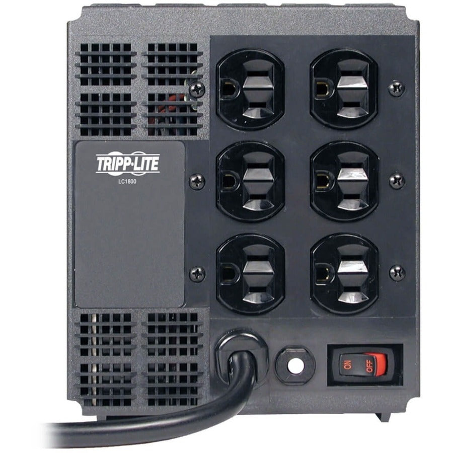 Tripp Lite by Eaton 1800W 120V Power Conditioner with Automatic Voltage Regulation (AVR), AC Surge Protection, 6 Outlets LC1800