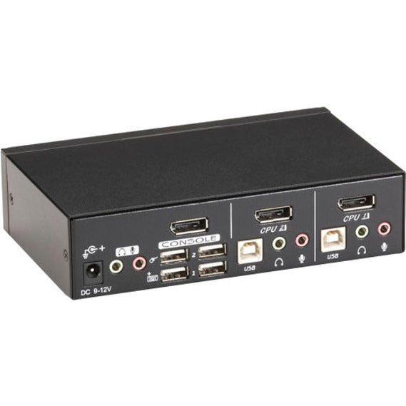 Black Box ServSwitch KVM Switch DT DisplayPort with USB and Audio, 2-Port KV9702A