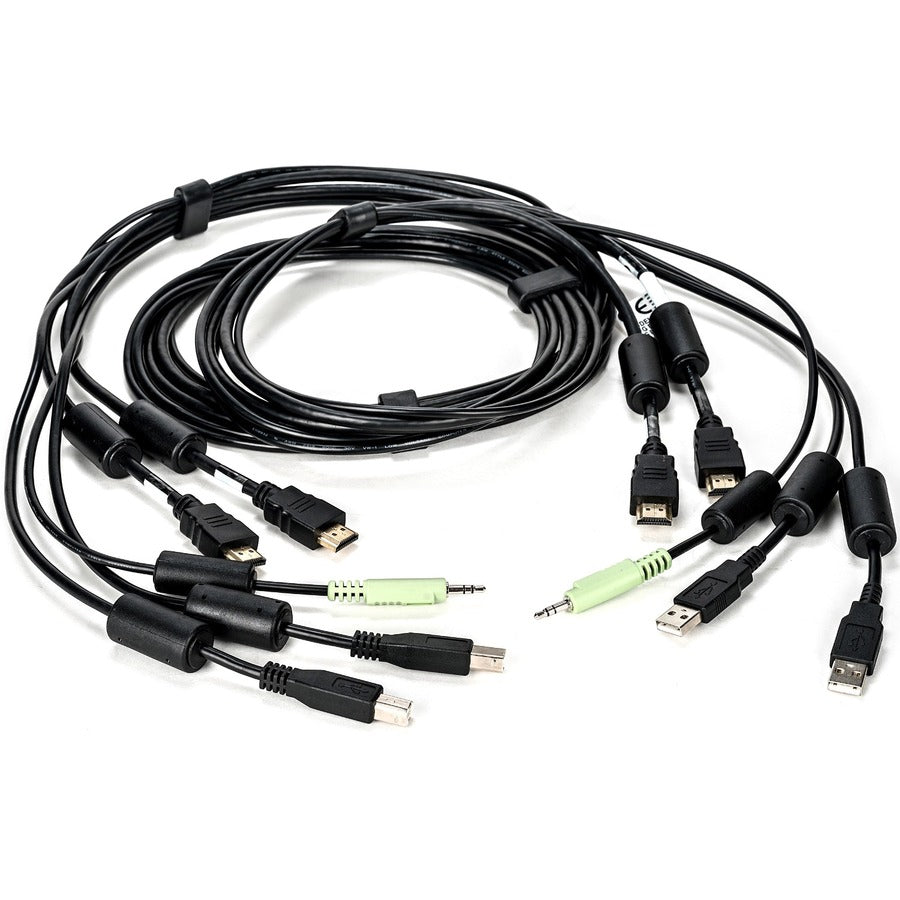 Vertiv Avocent USB Keyboard and Mouse, Dual HDMI and Audio Cable, 6 ft. for Vertiv Avocent SV and SC Series Switches CBL0116