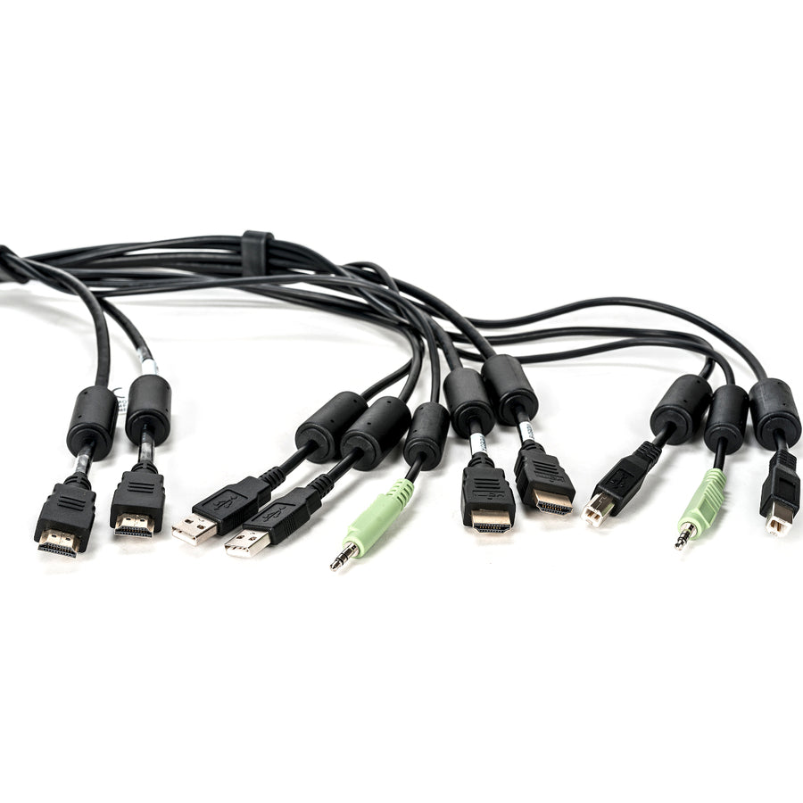 Vertiv Avocent USB Keyboard and Mouse, Dual HDMI and Audio Cable, 6 ft. for Vertiv Avocent SV and SC Series Switches CBL0116