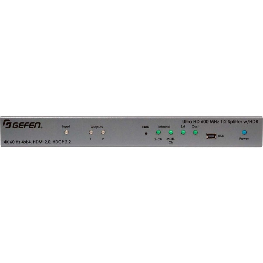 Gefen Ultra HD 600 MHz 1:2 Splitter for HDMI w/ HDR EXT-UHD600-12