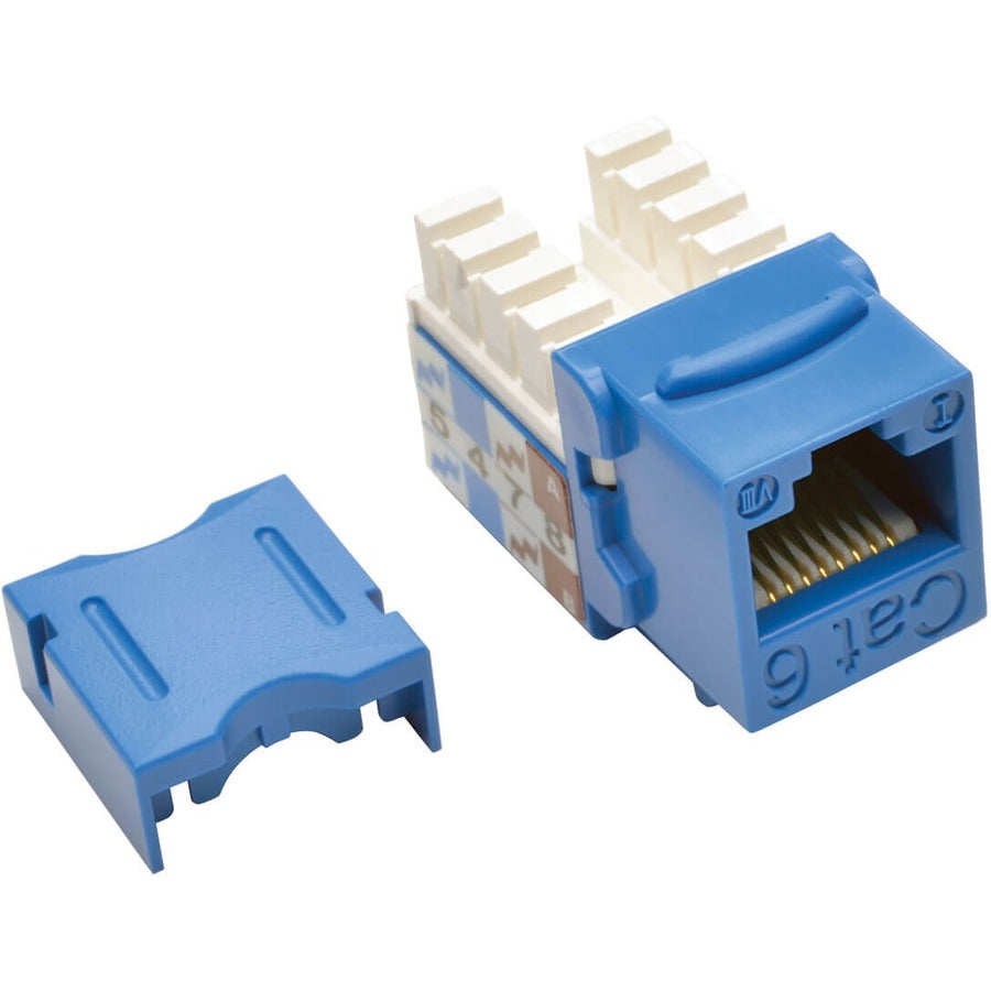 Eaton Tripp Lite Series Cat6/Cat5e 110 Style Punch Down Keystone Jack - Blue, 25-Pack, TAA N238-025-BL