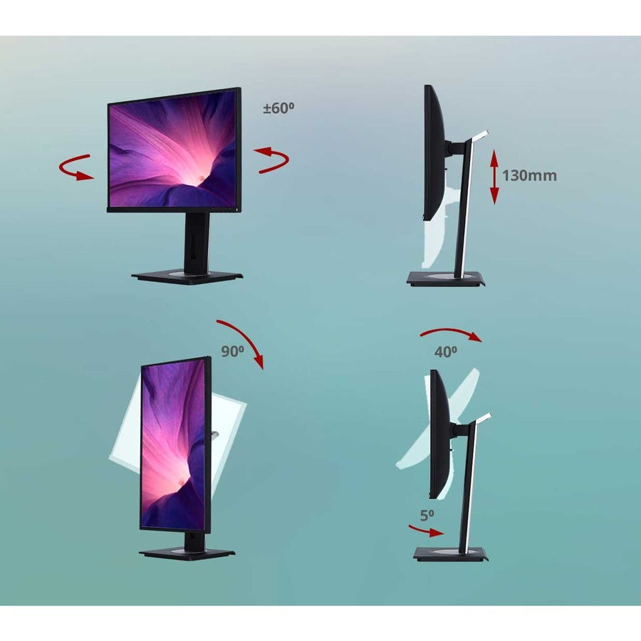 ViewSonic VG2755 27 Inch IPS 1080p Monitor with USB C, HDMI, DisplayPort, VGA and 40 Degree Tilt Ergonomics for Home and Office VG2755