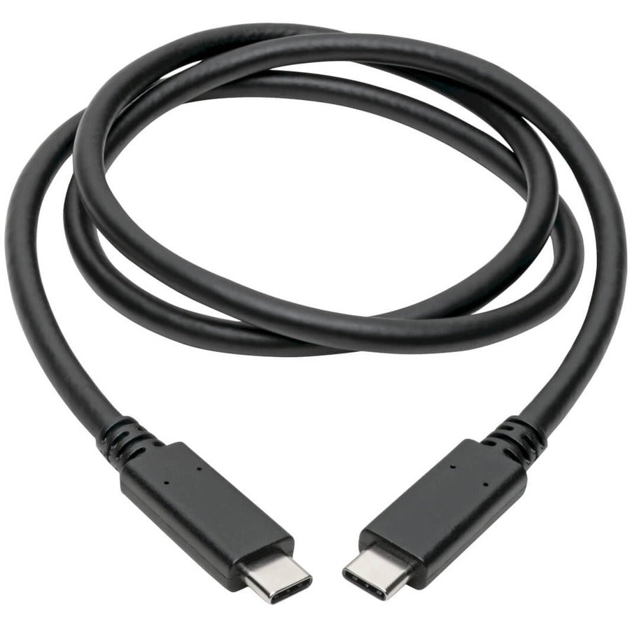 Eaton Tripp Lite Series USB-C Cable (M/M) - USB 3.2, Gen 2 (10 Gbps), 5A (100W) Rating, USB-IF Certified, Thunderbolt 3 Compatible, 3 ft. (0.91 m) U420-C03-G2-5A