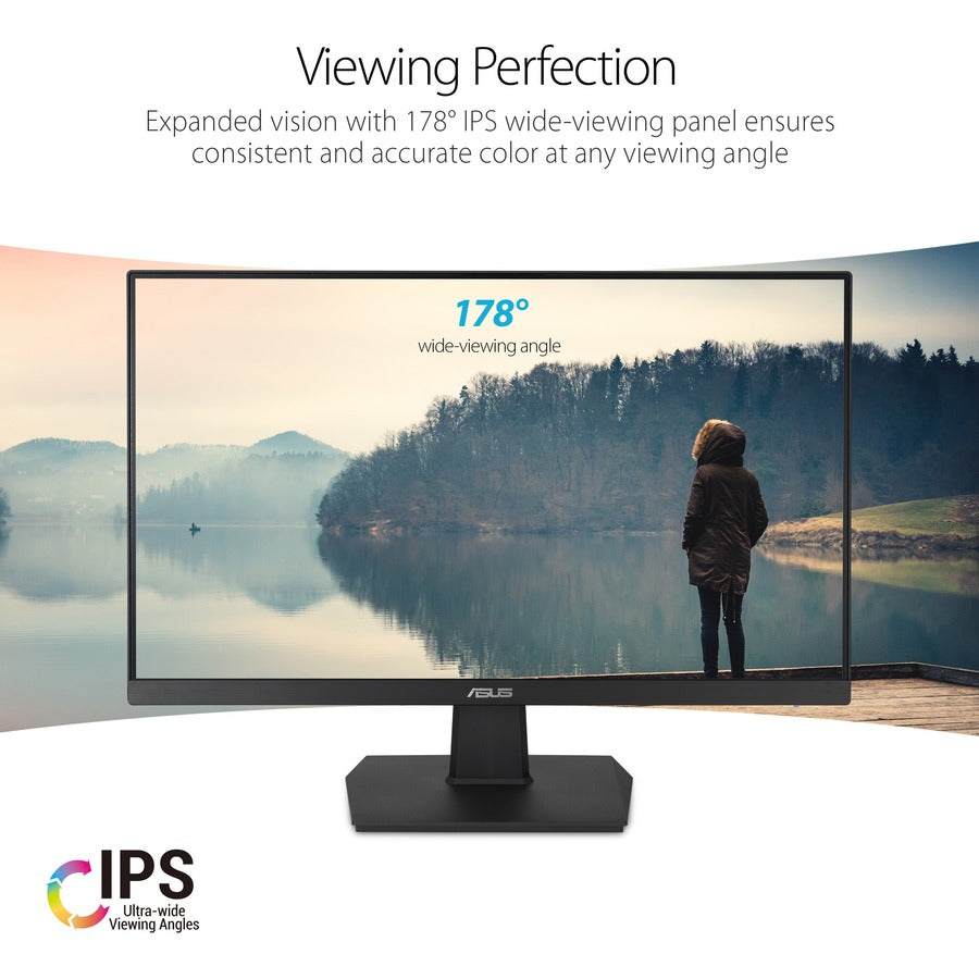 Asus VA24EHE 24" Class Full HD Gaming LCD Monitor - 16:9 - Black VA24EHE