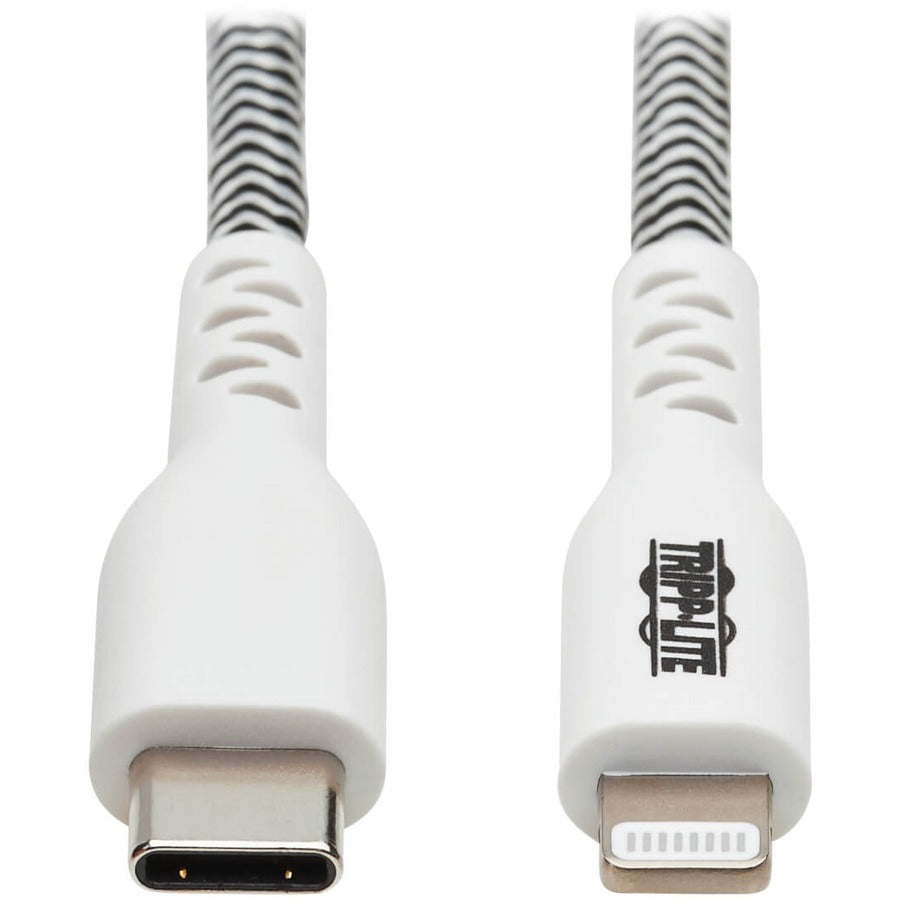 Eaton Tripp Lite Series Heavy-Duty USB-C to Lightning Sync/Charge Cable, MFi Certified - M/M, USB 2.0, 3 ft. (0.91 m) M102-003-HD