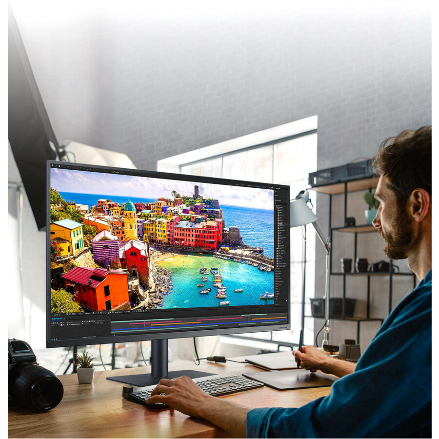 Samsung F32TU874VN 32" Class 4K UHD LCD Monitor - 16:9 - Dark Blue Gray F32TU874VN