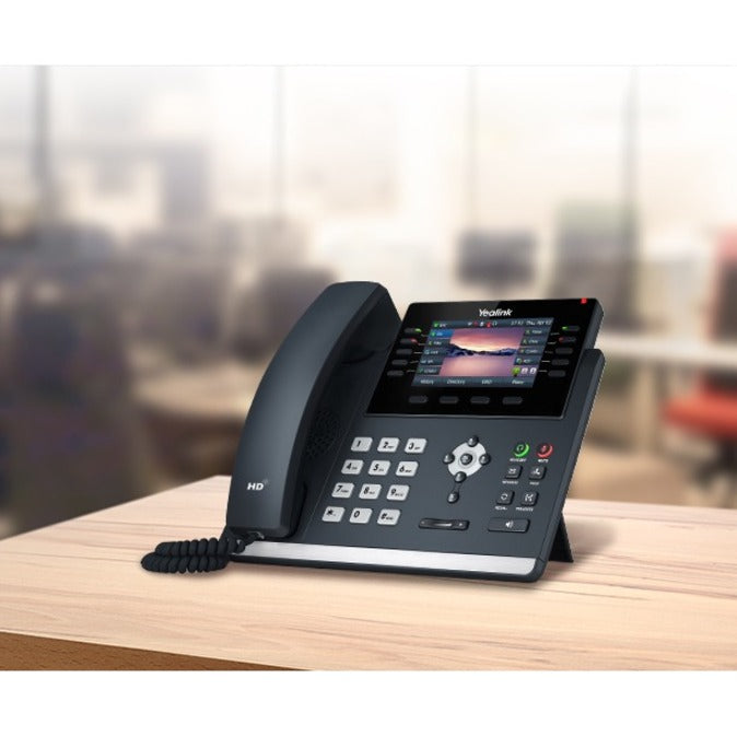 Yealink SIP-T46U IP Phone - Corded - Corded - Wall Mountable, Desktop - Classic Gray 1301203