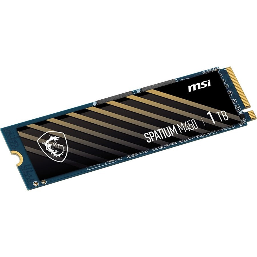 MSI SPATIUM M450 1 TB Solid State Drive - M.2 2280 Internal - PCI Express NVMe (PCI Express NVMe 4.0 x4) SM450N1TB