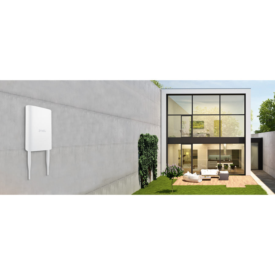 ZYXEL NWA55AXE Dual Band IEEE 802.11 a/b/g/n/ac/ax 1.73 Gbit/s Wireless Access Point - Outdoor NWA55AXE