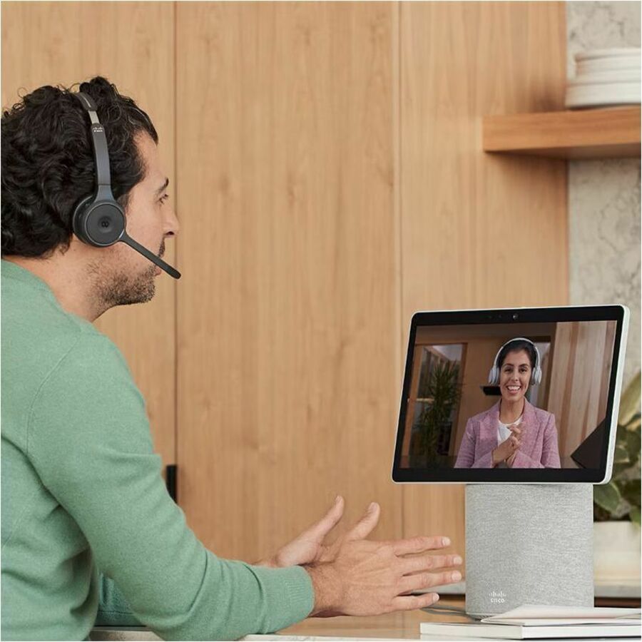 Cisco Single On-ear Headset+Charging Stand, USB-A Bundle Carbon Black HS-WL-721-BUNAS-C