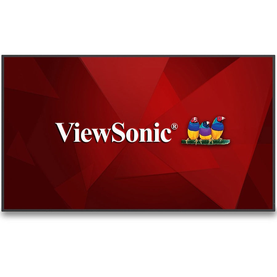 ViewSonic CDE6530 65" 4K UHD Wireless Presentation Display 24/7 Commercial Display with Portrait Landscape, HDMI, USB, USB C, Wifi/BT Slot, RJ45 and RS232 CDE6530
