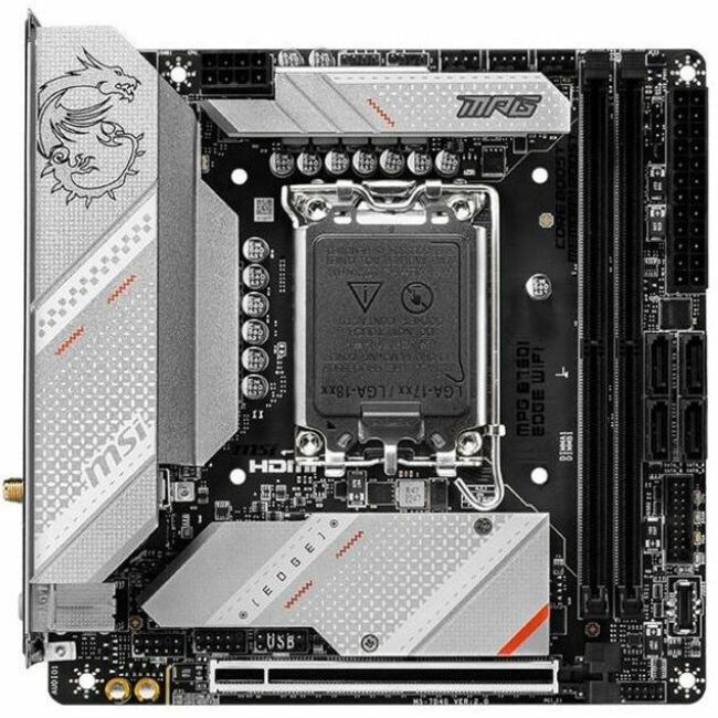 MSI MPG MPG B760I EDGE WIFI Gaming Desktop Motherboard - Intel B760 Chipset - Socket LGA-1700 - Mini ATX B760IEDGEWIFI