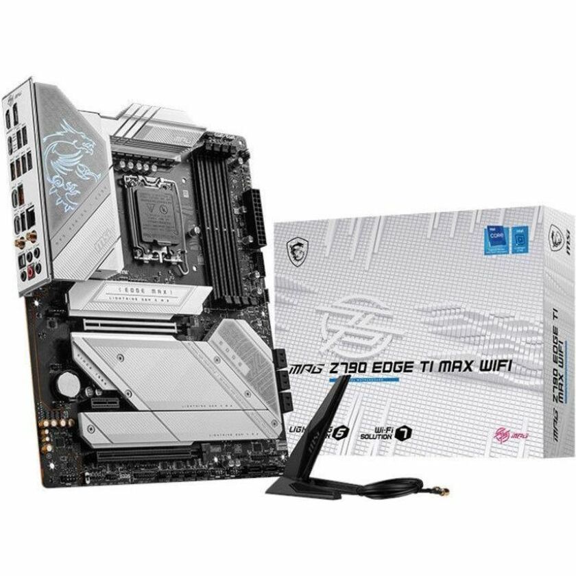 MSI MPG MPG Z790 EDGE TI MAX WIFI Gaming Desktop Motherboard - Intel Z790 Chipset - Socket LGA-1700 - ATX Z790EDGETIMAXWIFI