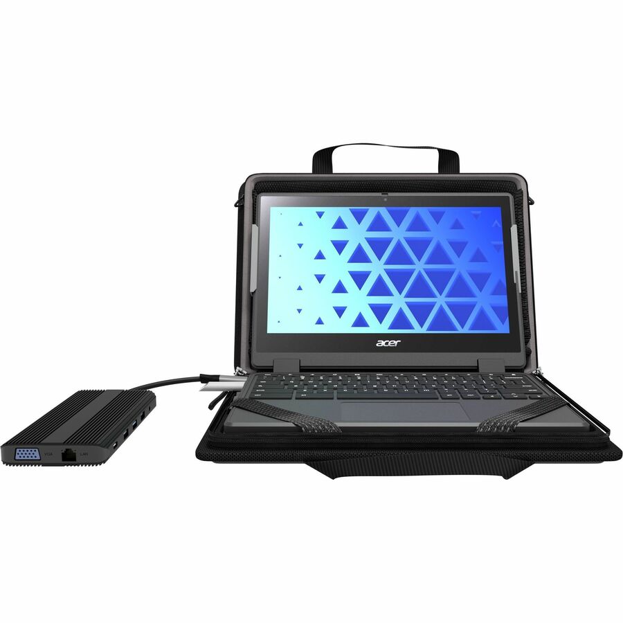 MAXCases Work-In Carrying Case for 11" to 14" Chromebook - Black MCEB5P14BLK