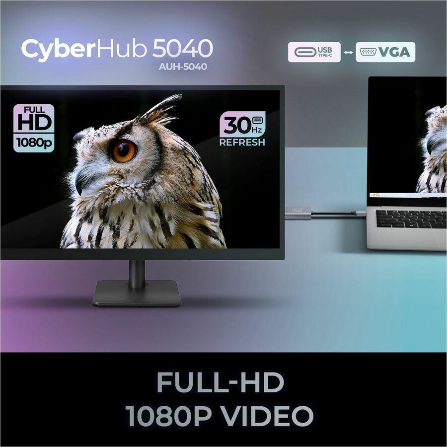 Adesso USB-C to VGA Adapter AUH-5040