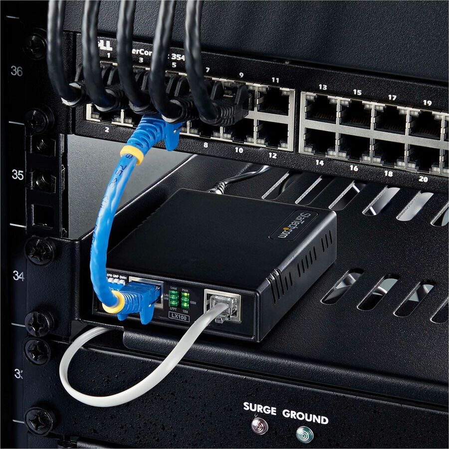 StarTech.com 10/100 Ethernet Extender Kit, Up to 0.5mi (800m), Long-Range LAN Over Single Pair Wire/RJ45 UTP, For Remote IP Camera/WiFi AP C2-ETHERNET-EXTENDER