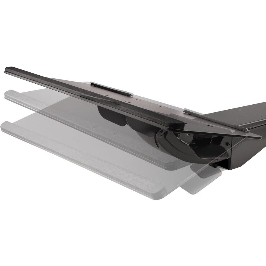 StarTech.com Under Desk Keyboard Tray, Height Adjustable Keyboard and Mouse Tray (10" x 26"), Ergonomic Computer Keyboard Tray w/Mouse Pad KBTRAYADJ2