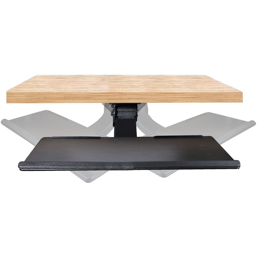 StarTech.com Under Desk Keyboard Tray, Height Adjustable Keyboard and Mouse Tray (10" x 26"), Ergonomic Computer Keyboard Tray w/Mouse Pad KBTRAYADJ2