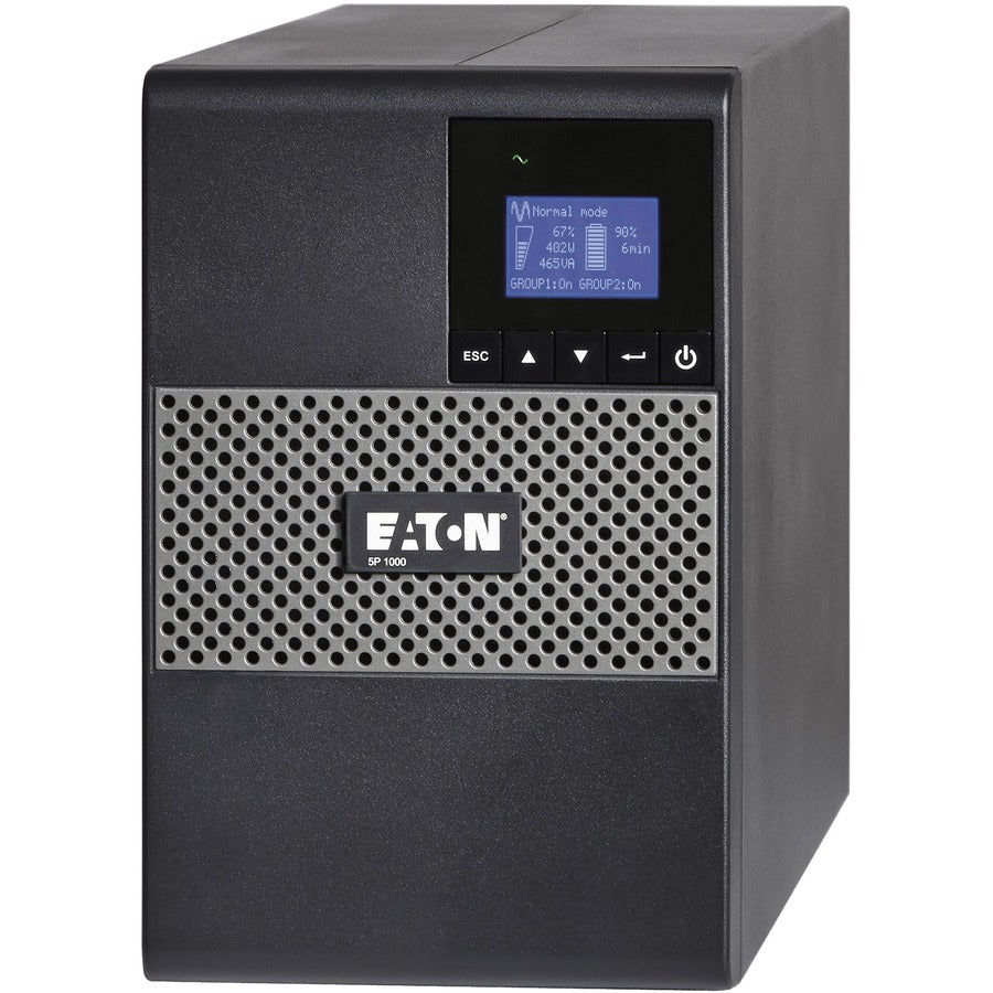 Eaton 5P 1000VA 770W 120V Line-Interactive UPS, 5-15P, 8x 5-15R Outlets, True Sine Wave, Cybersecure Network Card Option, Tower - Battery Backup 5P1000