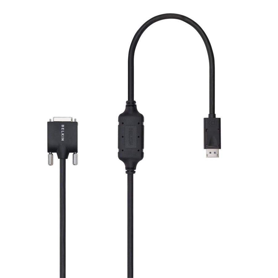 Belkin DisplayPort-Male to DVI-D-Male Cable (6 Foot , Black) - DP to DVI F2CD002B06-E