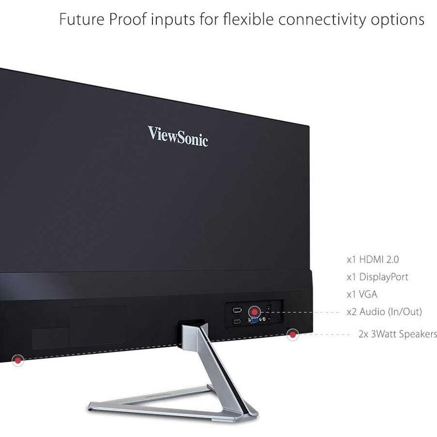 ViewSonic VX2776-SMHD 27 Inch 1080p IPS Monitor with FreeSync, Ultra-Thin Bezels, HDMI and DisplayPort VX2776-SMHD