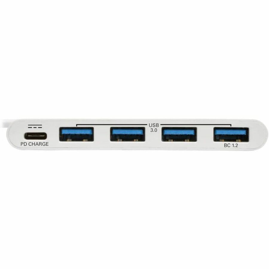 Eaton Tripp Lite Series 4-Port USB-C Hub, USB 3.x (5Gbps), 4x USB-A Ports, 60W PD Charging, White U460-004-4A-C