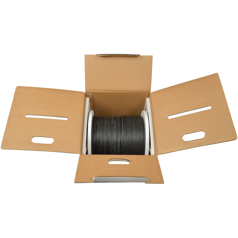 Eaton Tripp Lite Series Cat6 Gigabit Solid Core UTP PVC Bulk Ethernet Cable, Black, 1000 ft. (304.8 m), TAA N222-01K-BK