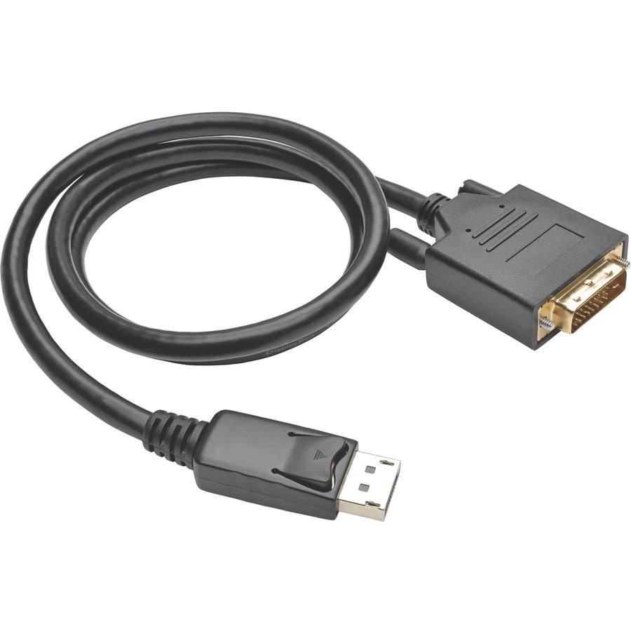 Eaton Tripp Lite Series DisplayPort 1.2 to DVI Active Adapter Cable (DP with Latches to DVI-D Dual Link M/M), 3 ft. (0.9 m) P581-003-V2