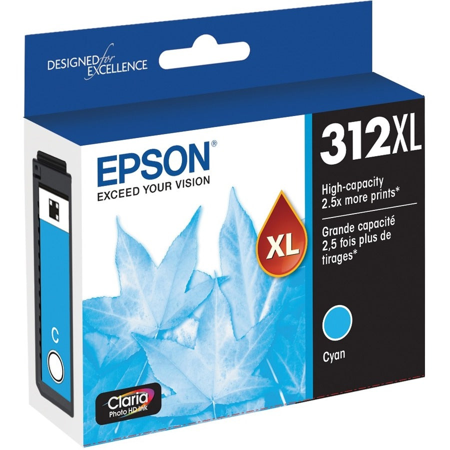 Epson Claria Photo HD T312XL Original Inkjet Ink Cartridge - Cyan Pack T312XL220-S