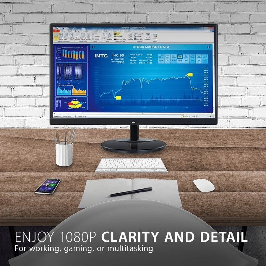 ViewSonic VA2459-SMH 24 Inch IPS 1080p LED Monitor with 100Hz, HDMI and VGA Inputs VA2459-SMH