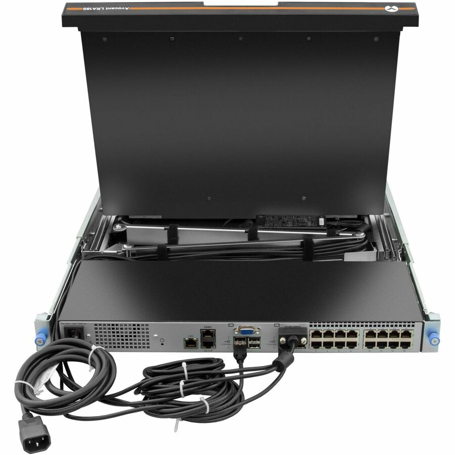 Vertiv Avocent LRA Rack Console 18.5" LCD Widescreen,8-Port, Keyboard with Touchpad LRA185KMM8D-G01