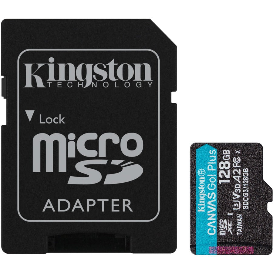 Kingston Canvas Go! Plus SDCG3 128 GB Class 10/UHS-I (U3) microSDXC SDCG3/128GB