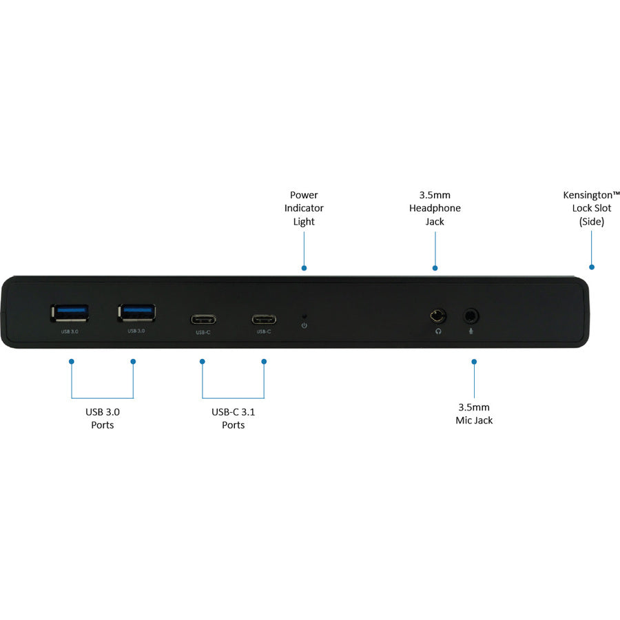 VisionTek VT4500 USB / USB-C Dual Monitor 4K Docking Station with 60W Power Delivery 901250
