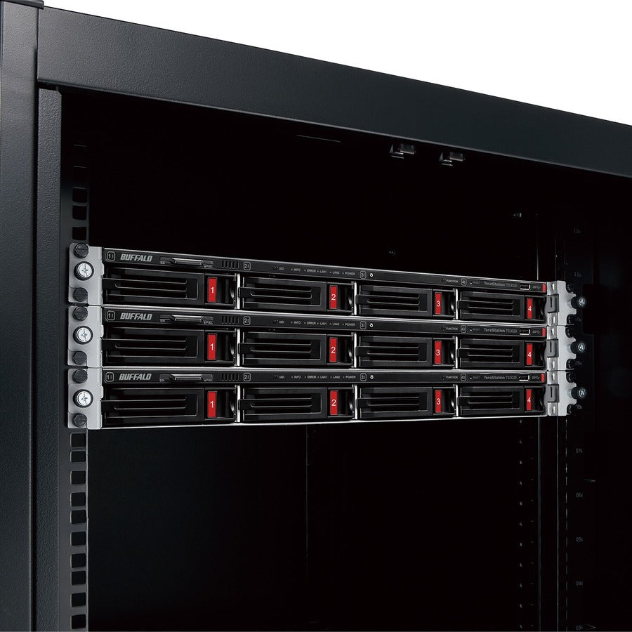 BUFFALO TeraStation 3420 4-Bay SMB 32TB (4x8TB) Rackmount NAS Storage w/ Hard Drives Included TS3420RN3204