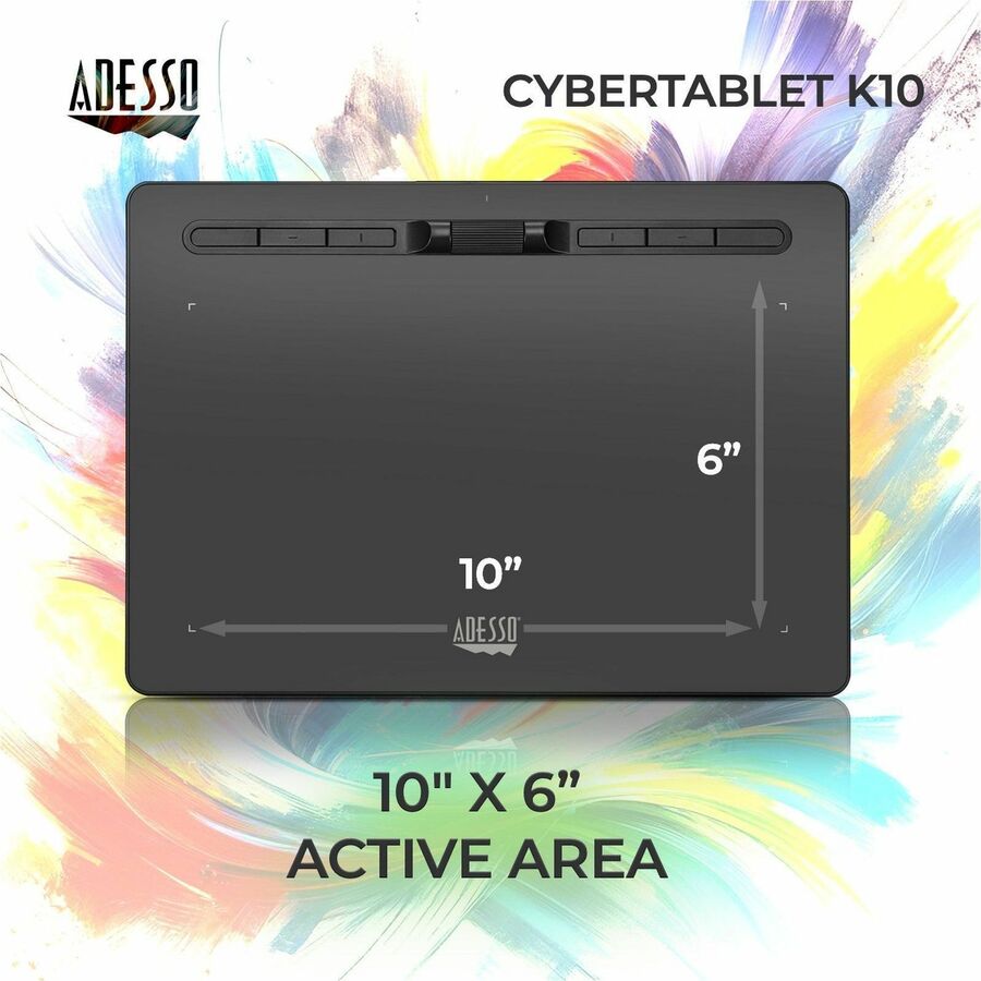 Adesso 10" x 6" Graphic Tablet CYBERTABLET K10