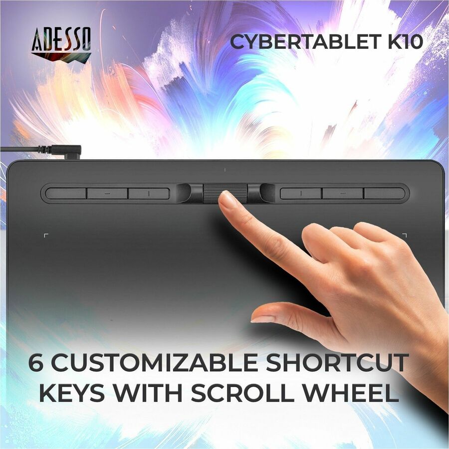 Adesso 10" x 6" Graphic Tablet CYBERTABLET K10