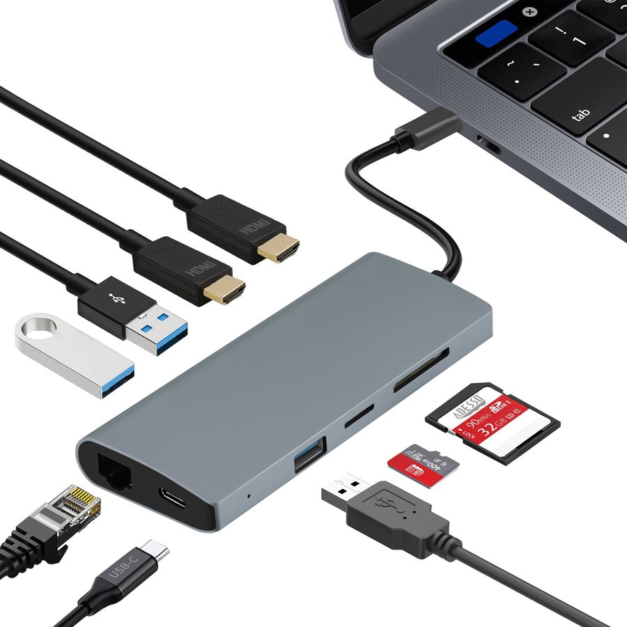 Adesso 9-in-1 USB-C Multi-Port Docking Station (TAA Compliant) AUH-4040