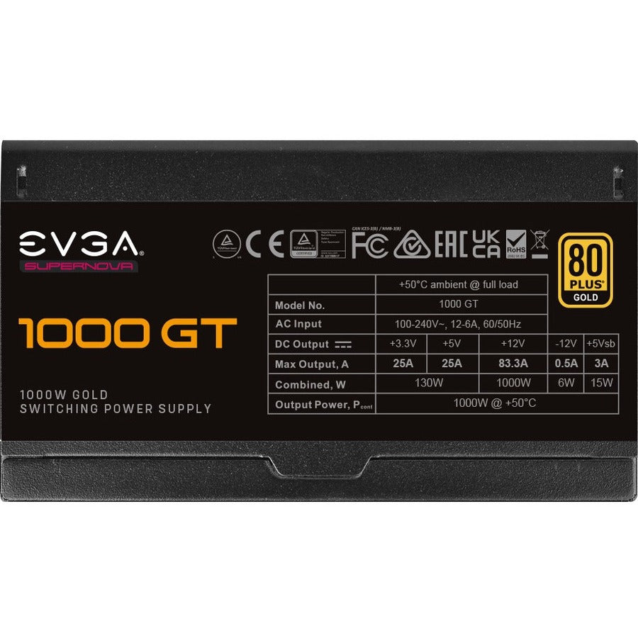 EVGA SuperNOVA 1000 GT 1000W Power Supply 220-GT-1000-X1