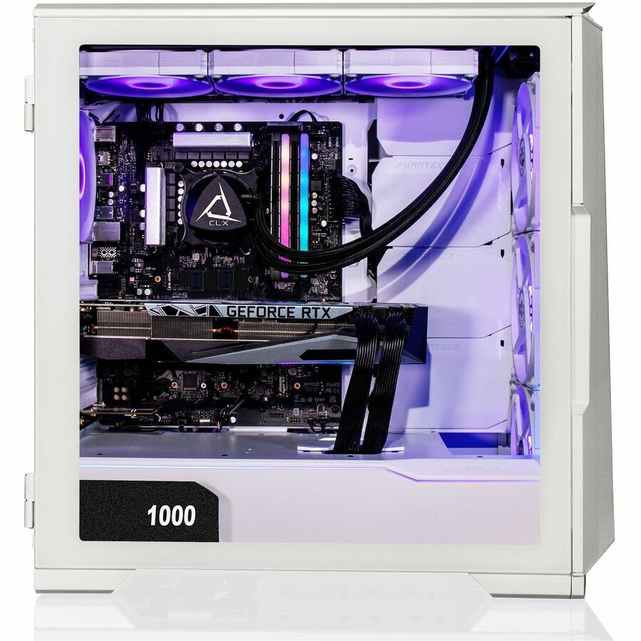 CLX SET Gaming Desktop - Liquid Cooled Intel Core i9 13900KF 3GHz 24-Core Processor, 32GB DDR5 Memory, GeForce RTX 4090 24GB GDDR6X Graphics, 1TB SSD, 4TB HDD, WiFi, Windows 11 Home 64-bit TGMSETRTH2A11WM